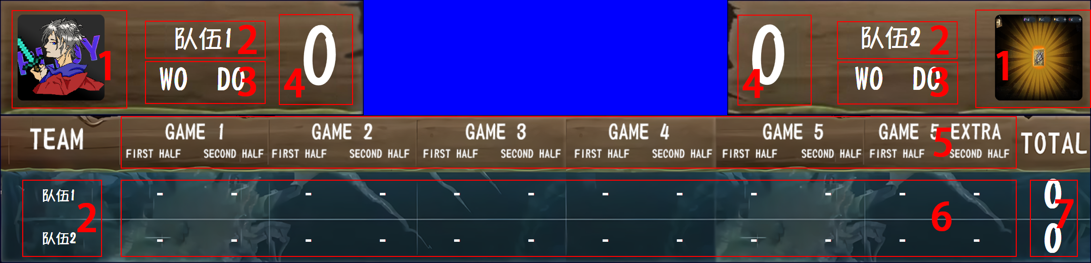 比分组件（BO5模式）